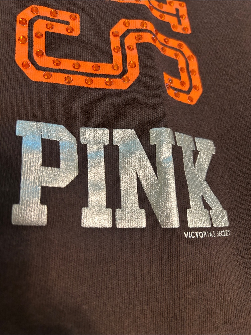 Victoria's Secret PINK Chocolate Brown Cleveland Browns Logo Joggers, GO BROWNS - Picture 6 of 9
